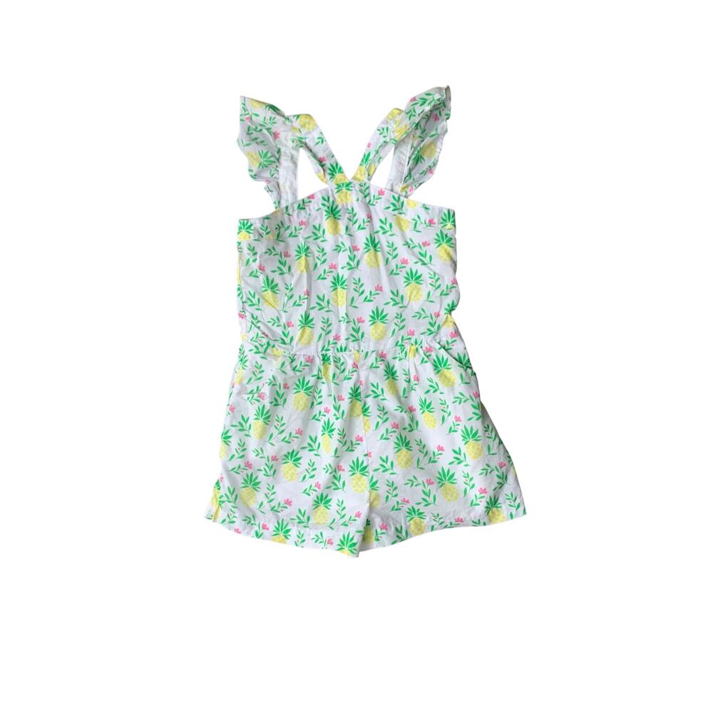 Janie and Jack Pineapple Flutter Sleeve Romper